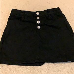 Black forever 21 jean skirt